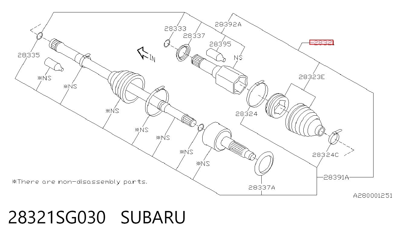 Купити TPS000324D TPS Вісь передня в зборі
