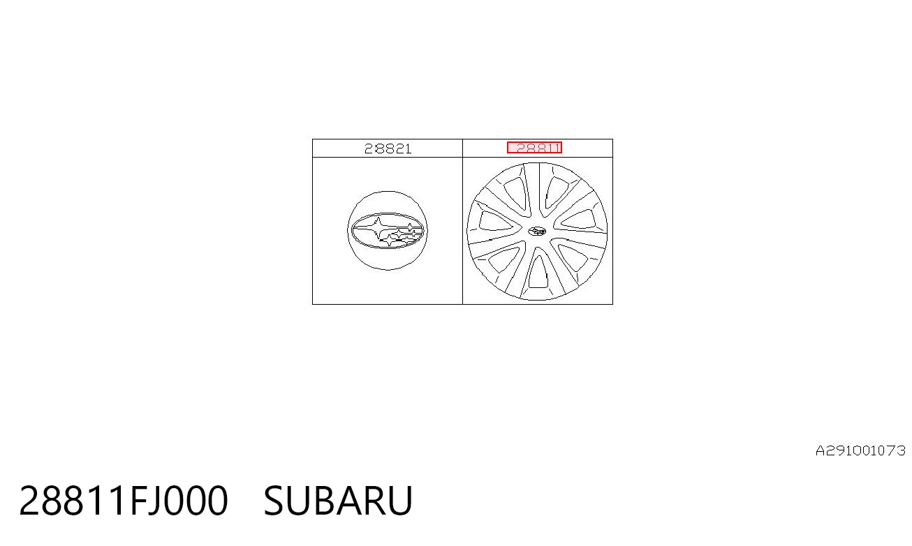 28811FJ000 Subaru 