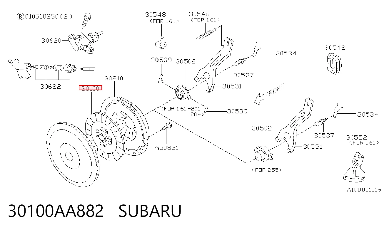 Диск зчеплення на Subaru Impreza III GH