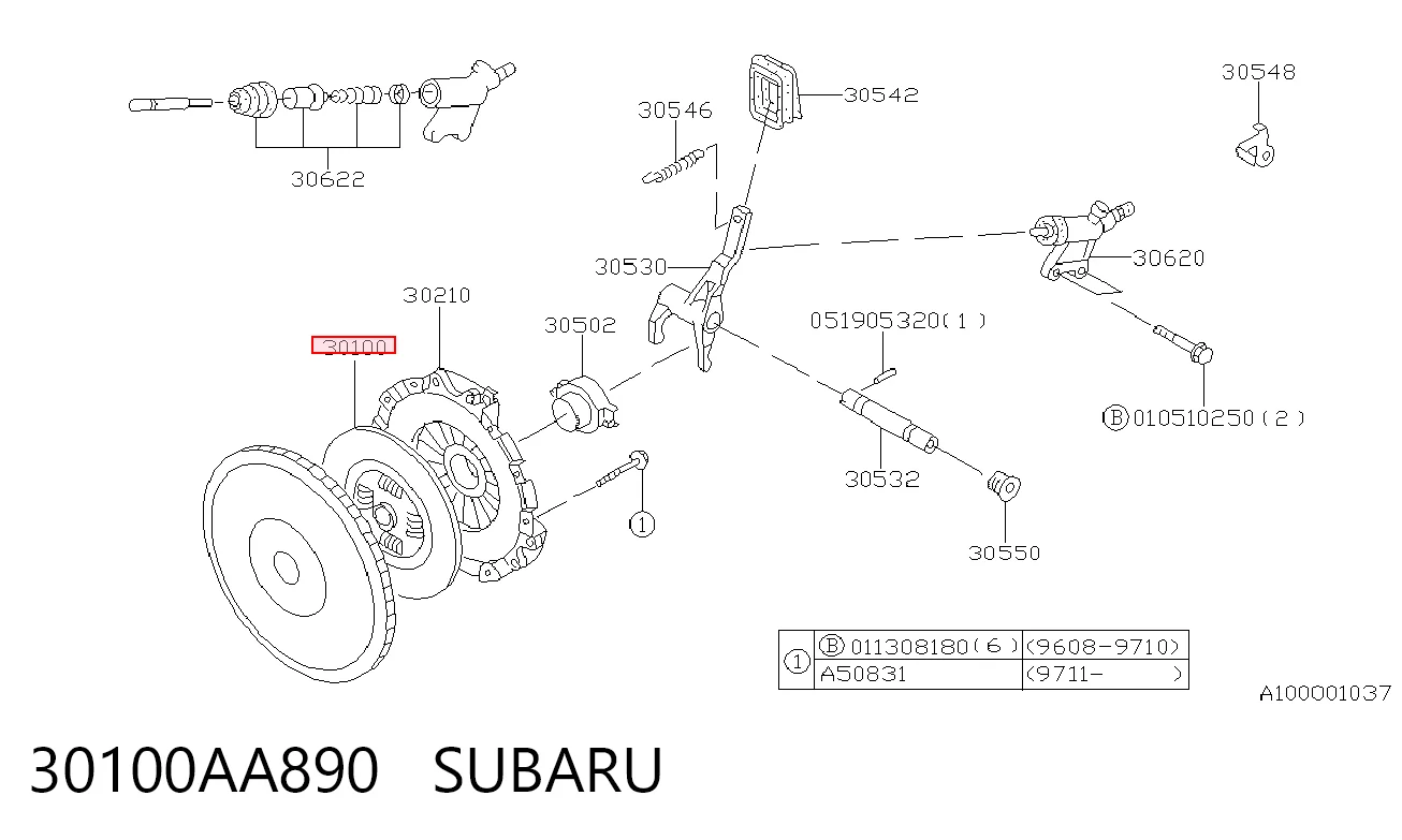  Диск зчеплення Subaru Impreza 1