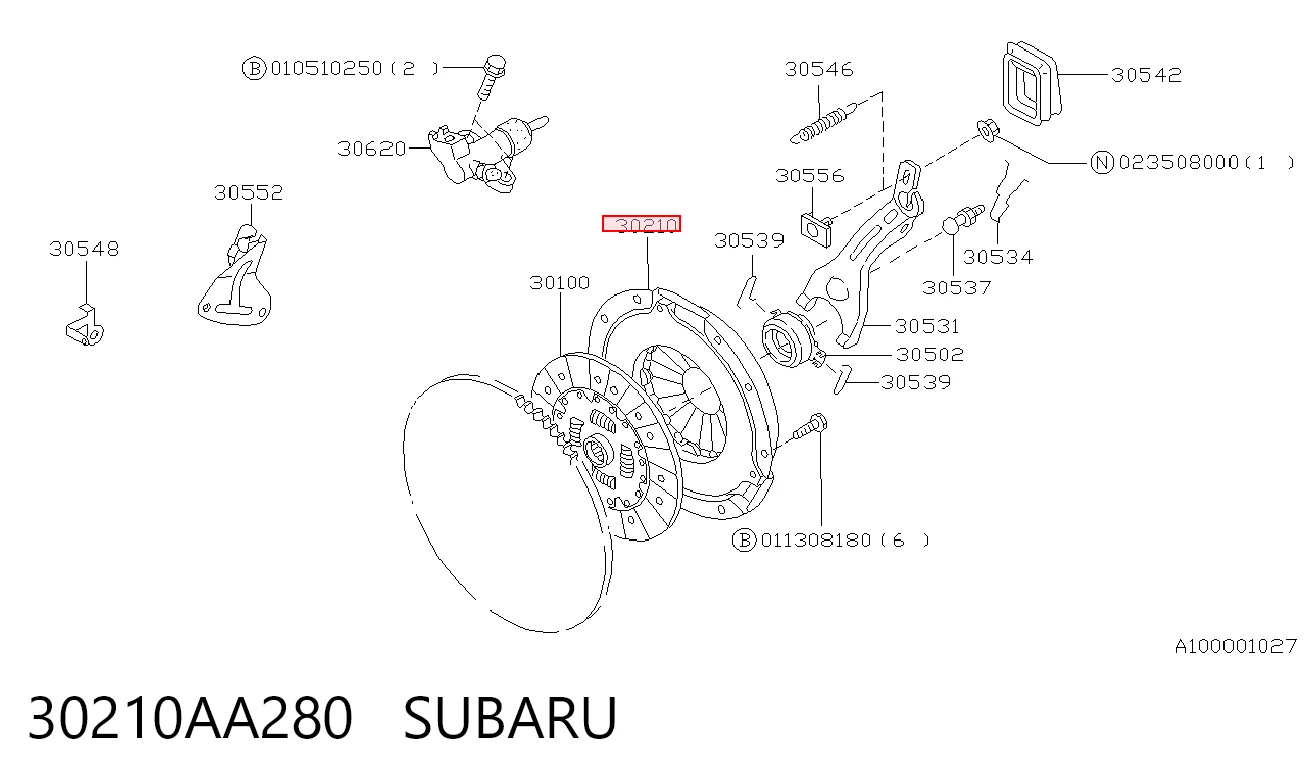 Пелюстковий кошик зчеплення Subaru Legacy II седан (BD, BG) (1994 - 1999) ціна, від 40.40 USD