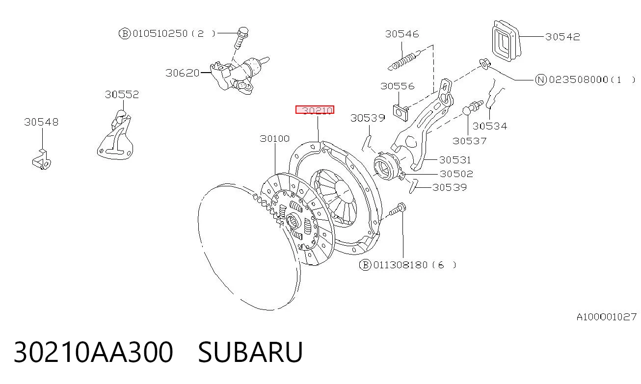 Купити Корзина зчеплення Subaru Legacy II BD, BG