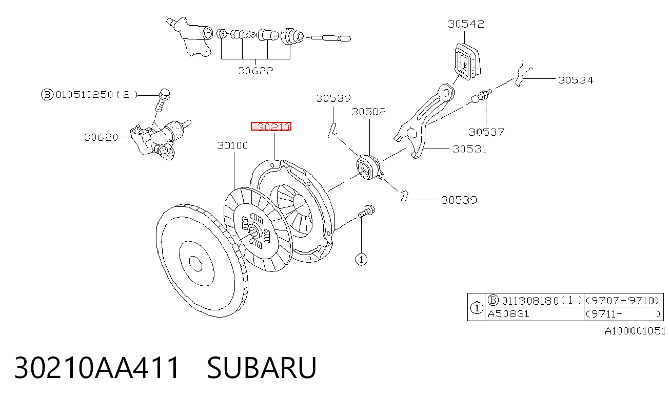30210AA411 Subaru Натискний диск зчеплення