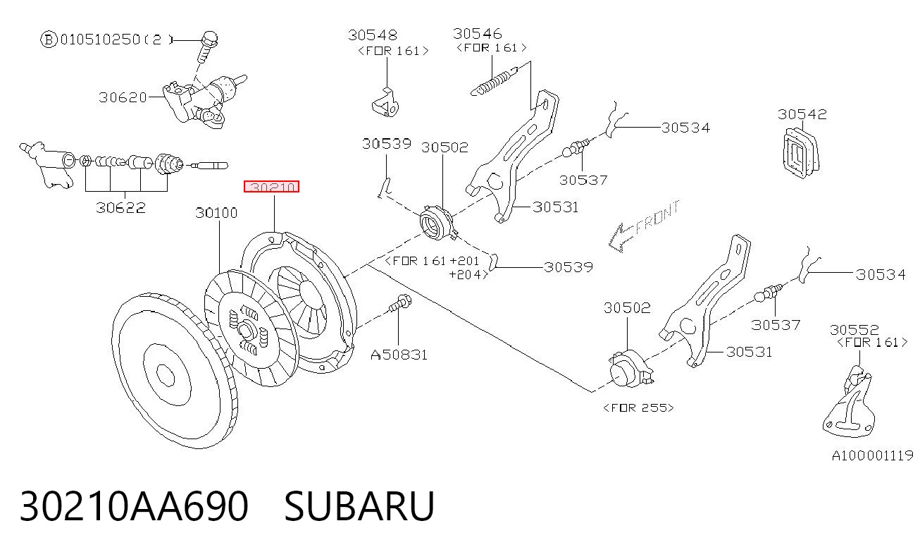 30210AA690 Subaru Натискний диск зчеплення