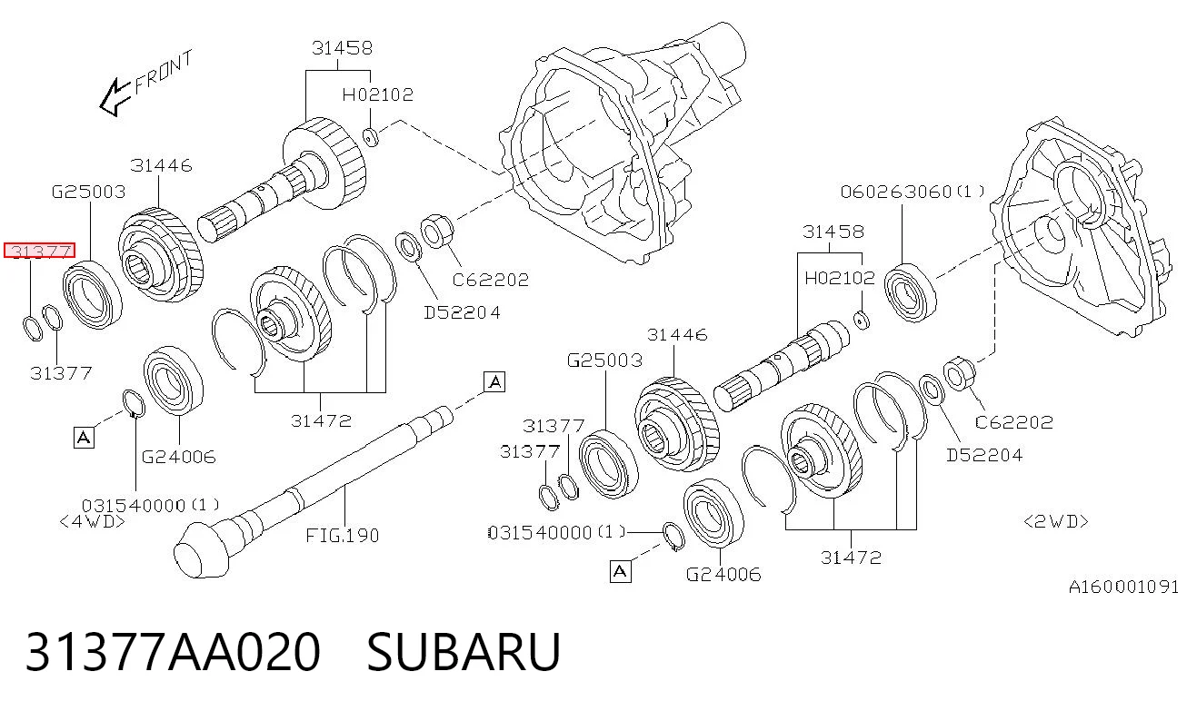31377AA020 Subaru 
