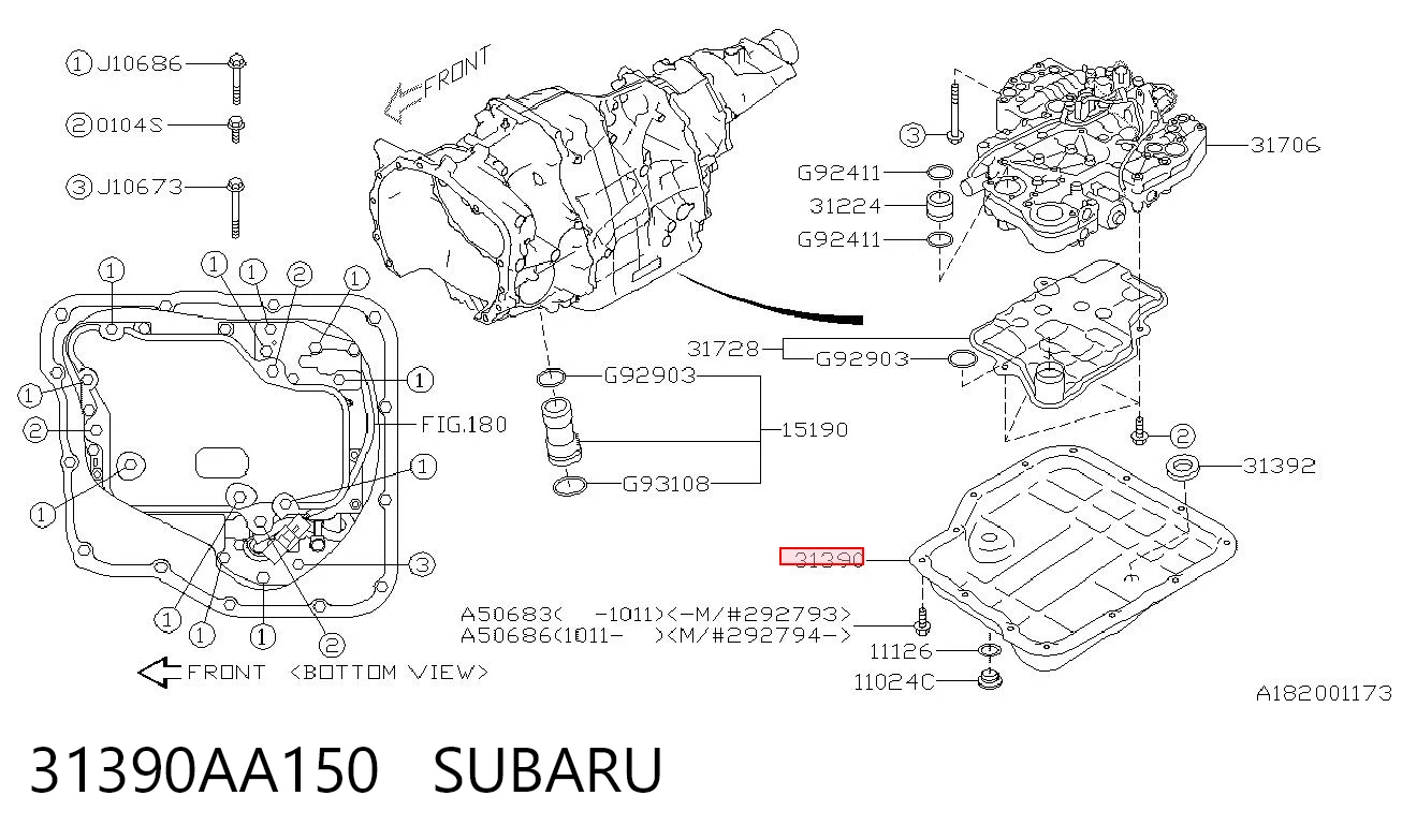 31390AA150 Subaru Піддон АКПП
