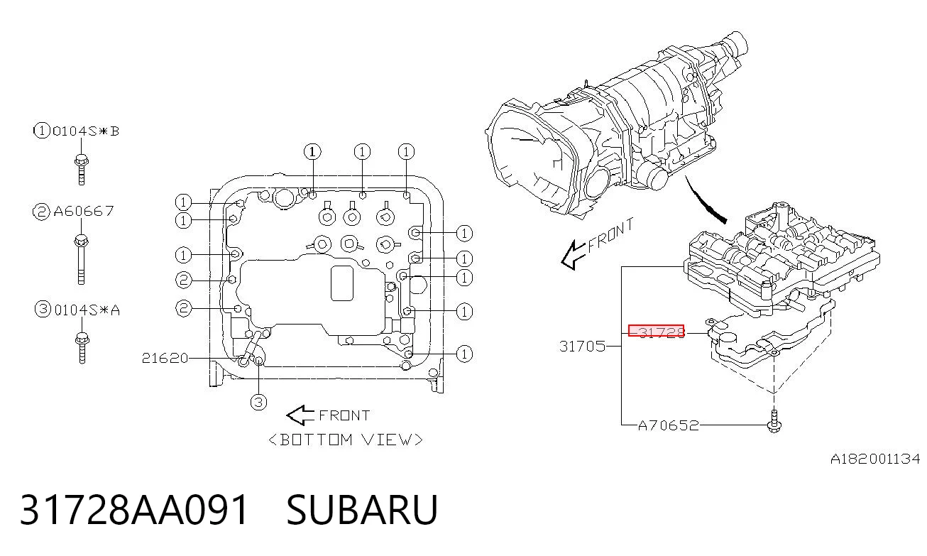 31728AA091 Subaru Масло в коробку автомат