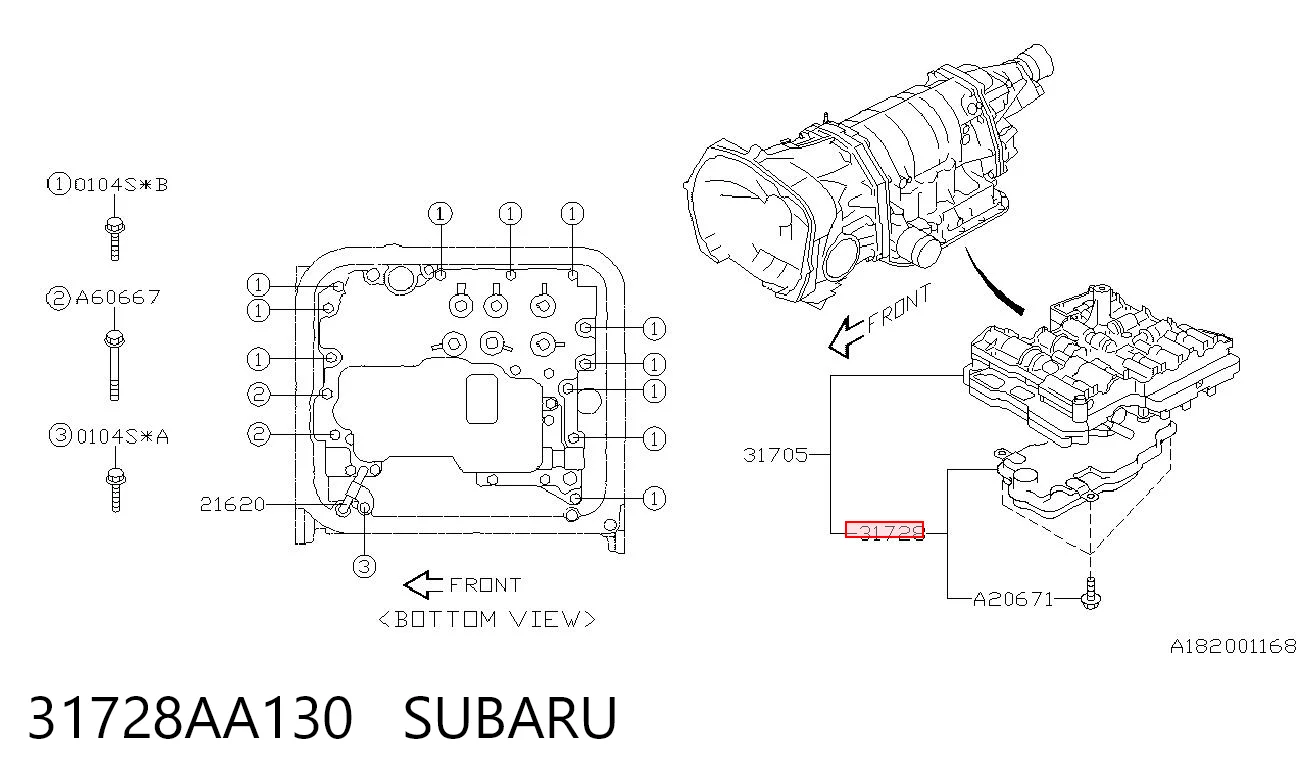 31728AA130 Subaru Масло в коробку автомат