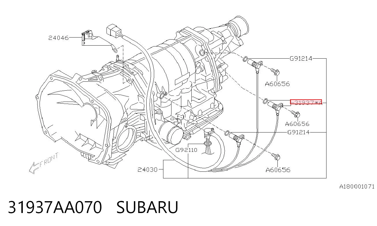 31937AA070 Subaru Датчик швидкості спідометра