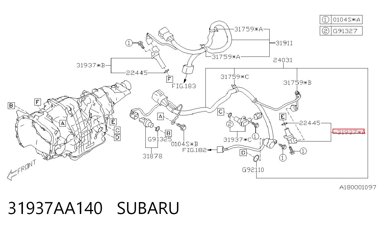 31937AA140 Subaru 
