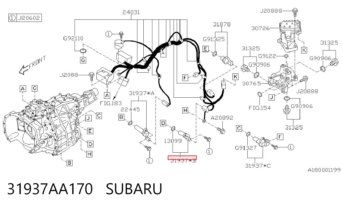 31937AA170 Subaru 
