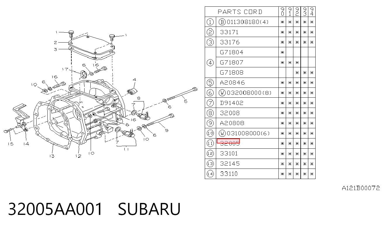 Купити Датчик заднього ходу Subaru Legacy I BC