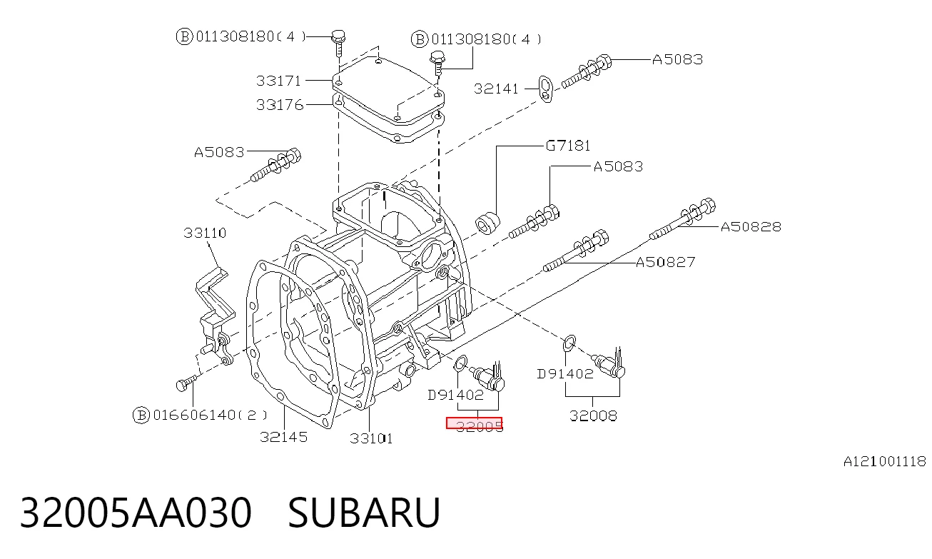 Датчик ліхтарів заднього ходу Subaru Legacy I седан (BC) (1989 - 1994) ціна, від 15.69 USD