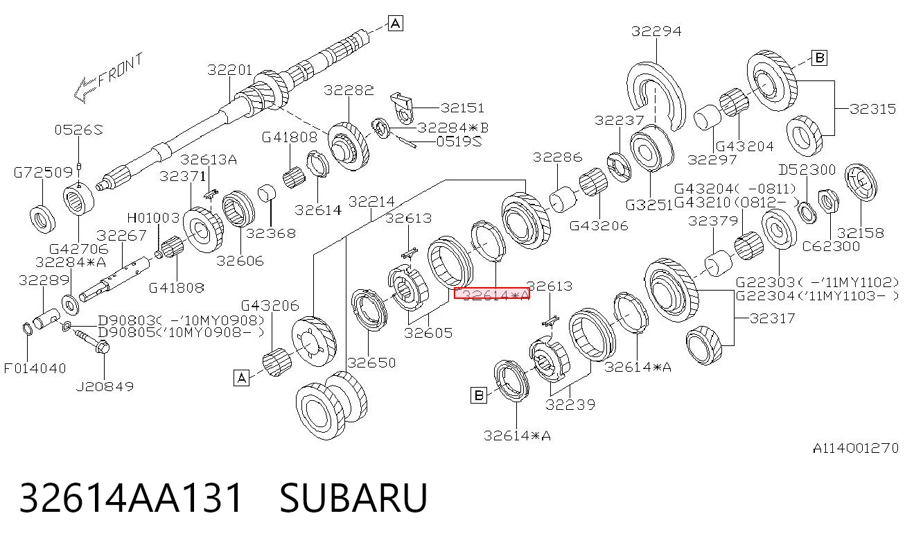 32614AA131 Subaru 