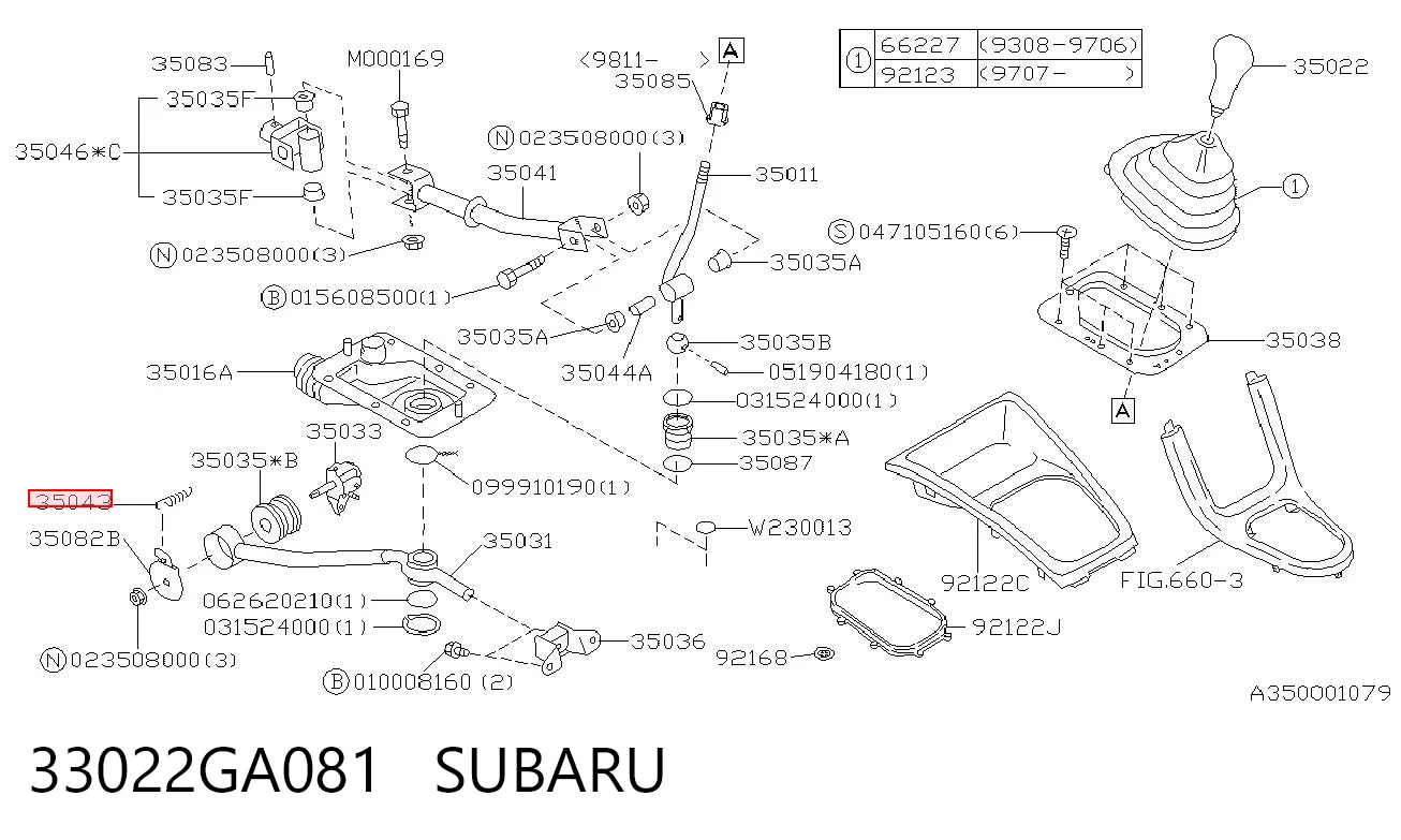 33022GA081 Subaru 