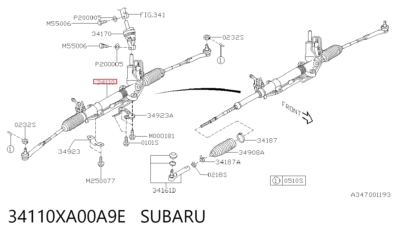 30422035 AND Рейковий рульовий механізм