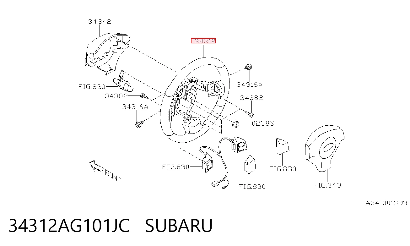 Рульове колесо на Subaru Forester III S12, SH
