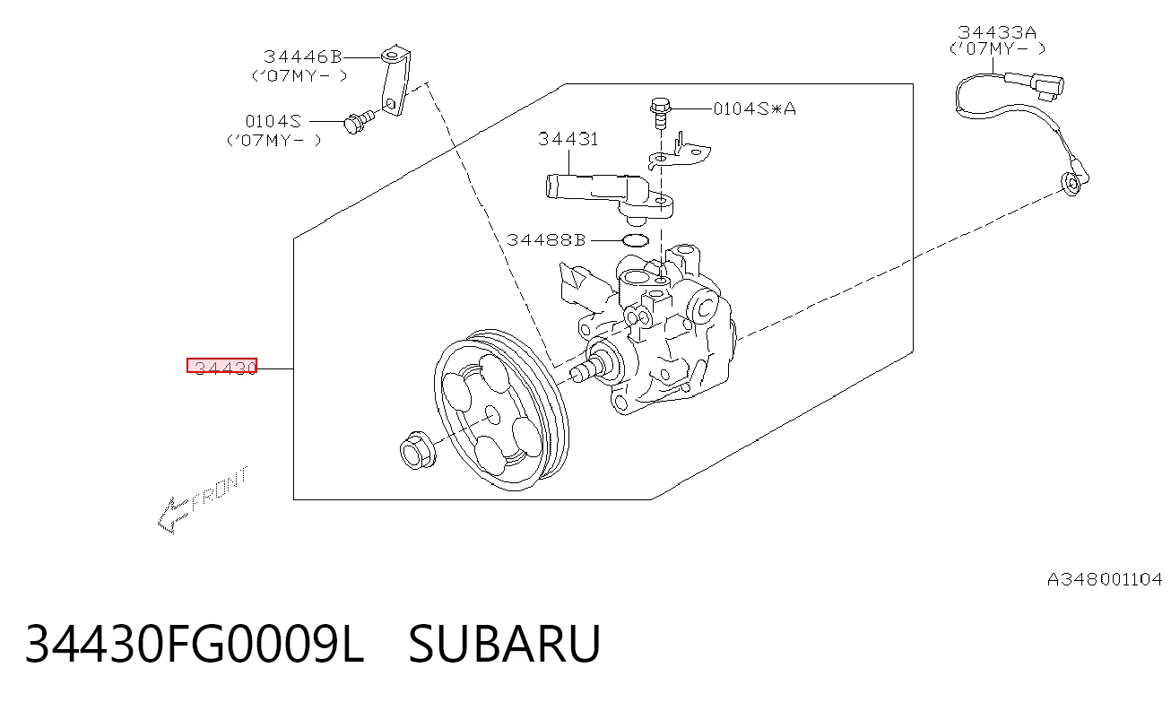 Купити Насос ГУР Subaru Forester III S12, SH