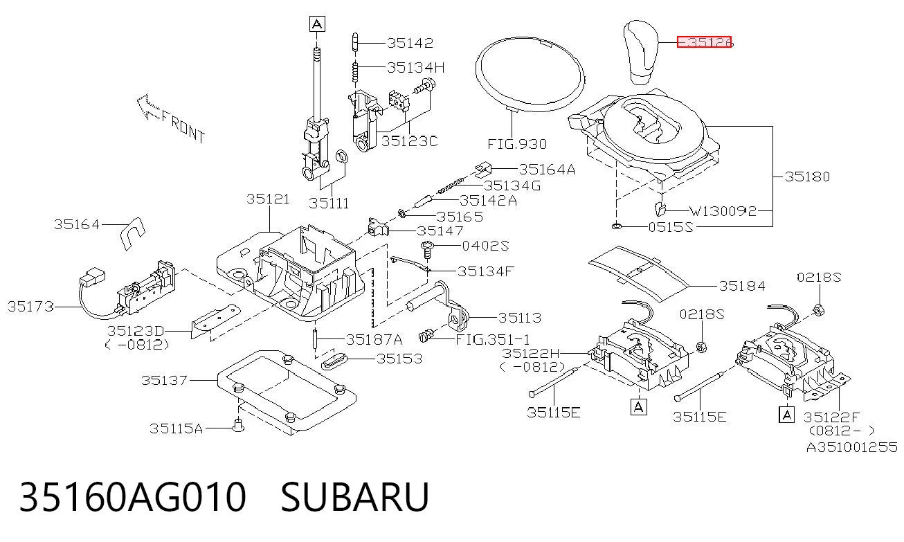 35160AG010 Subaru 