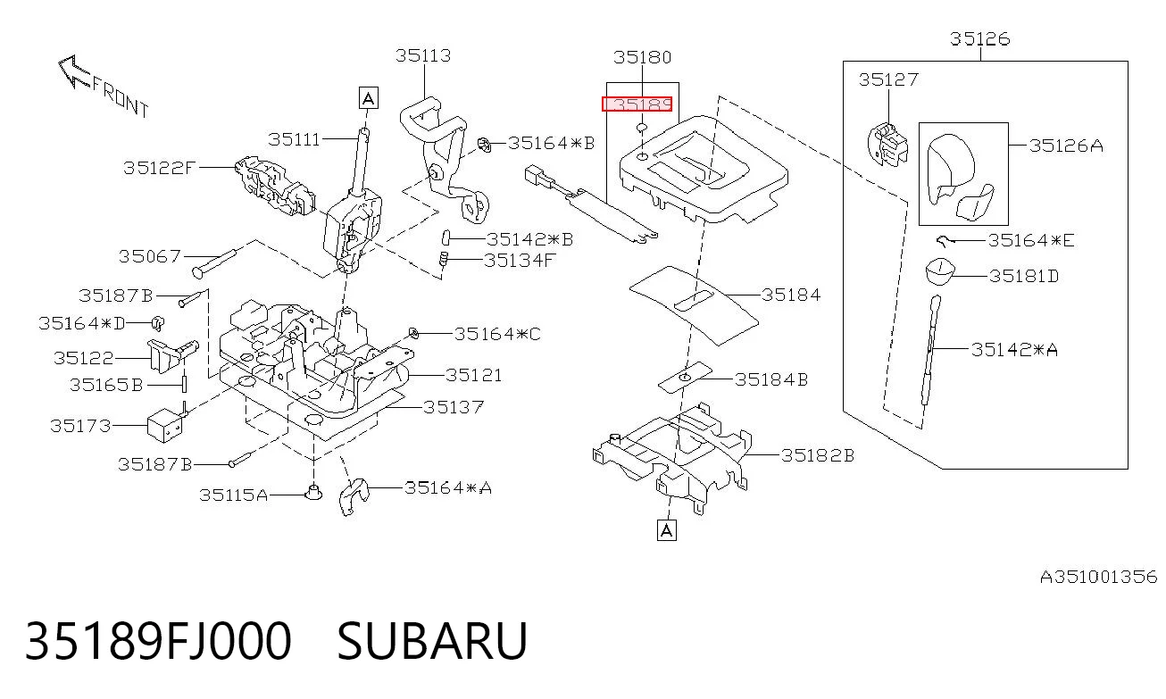 35189FJ000 Subaru 