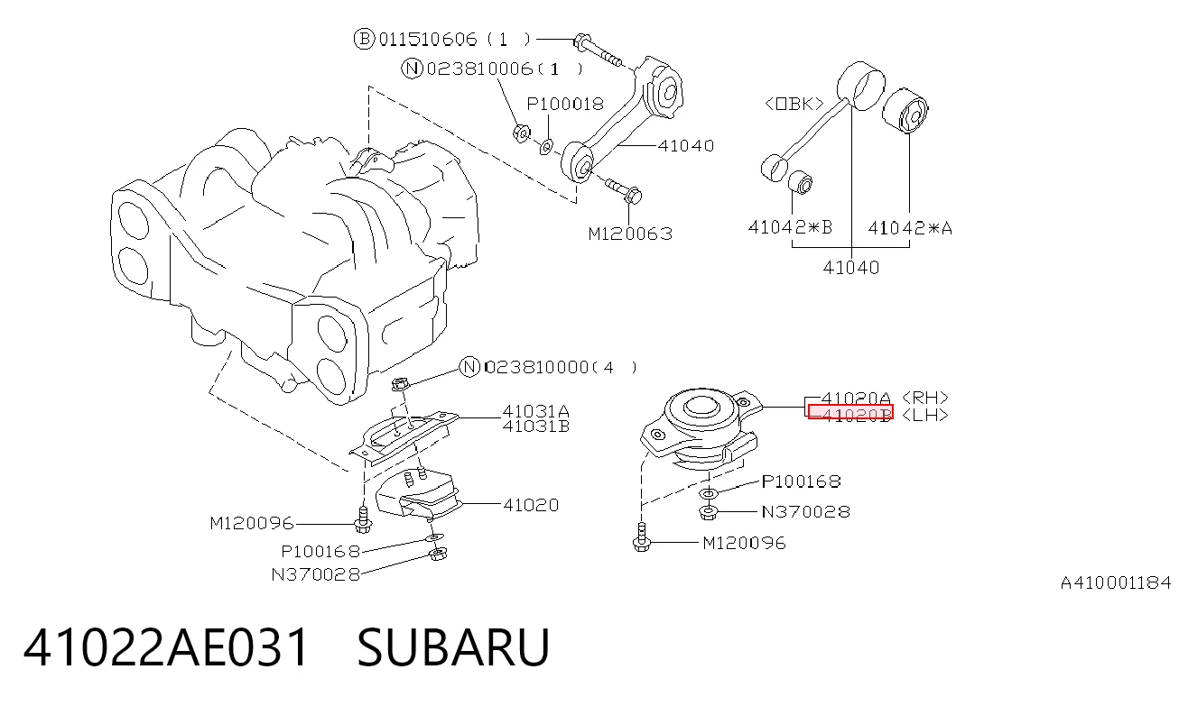 41022AE031 Subaru