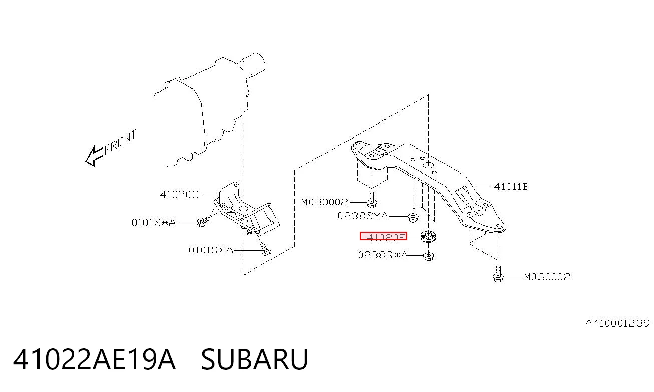 41022AE19A Subaru 