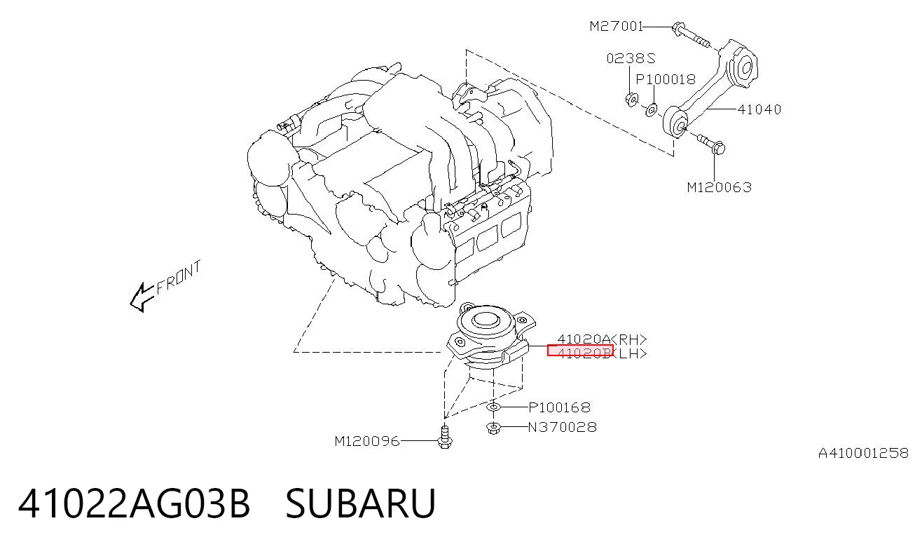 Купити Подушка (опора) двигуна, ліва Subaru Tribeca B9 
