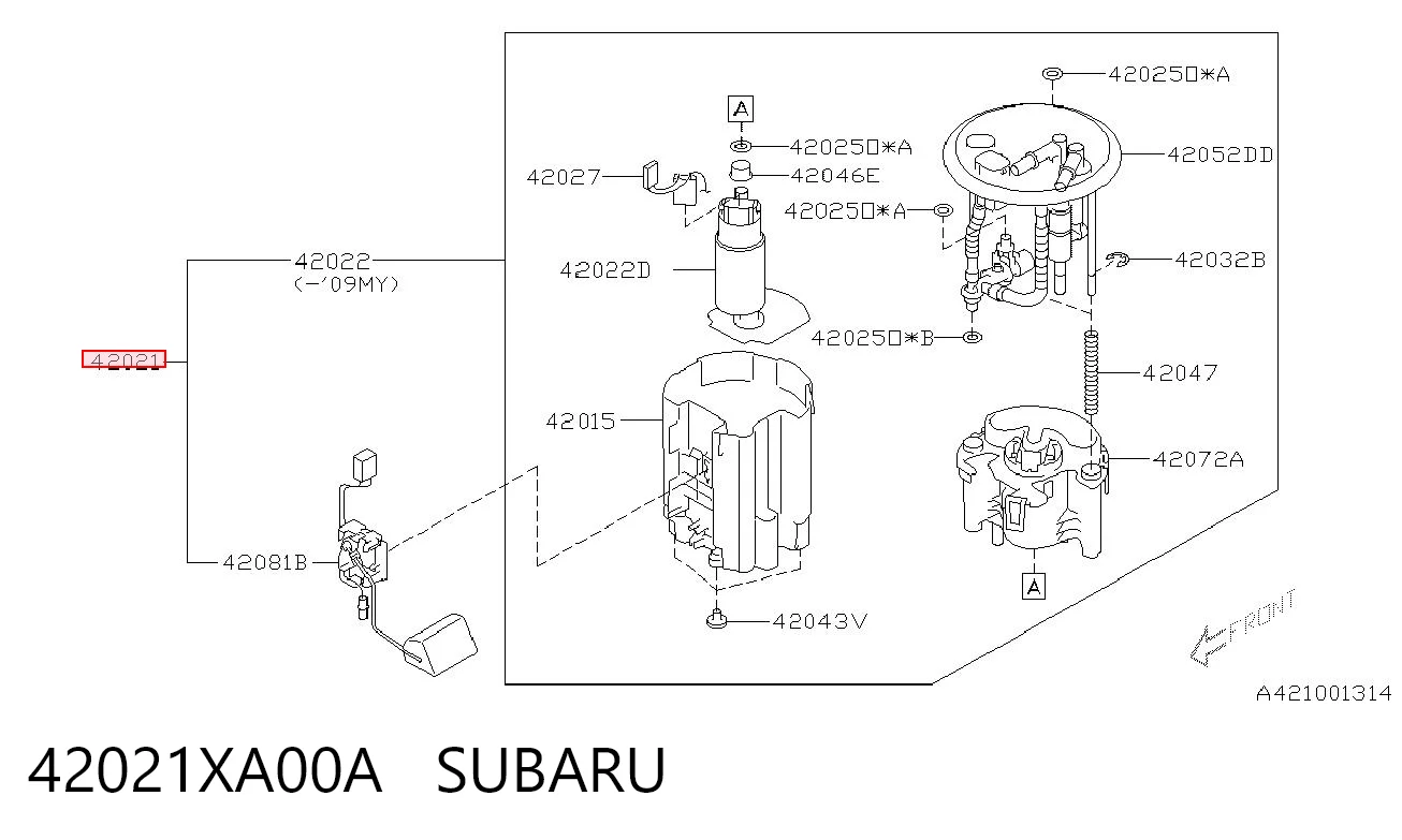 42021XA00A Subaru Електробензонасос