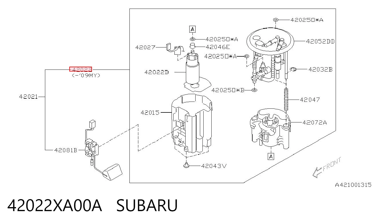 42022XA00A Subaru Електробензонасос