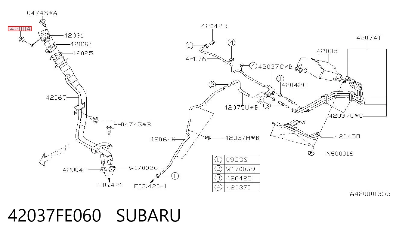 42037FE060 Subaru 