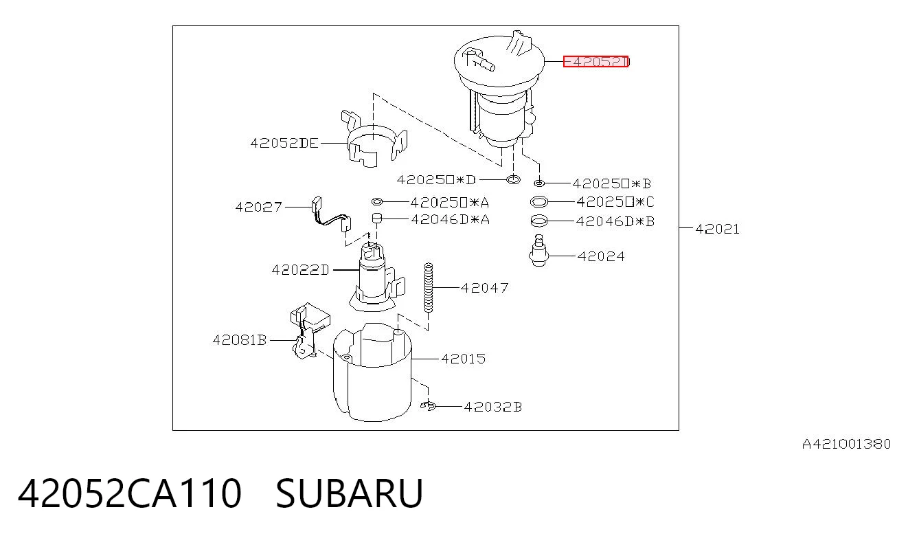 42052CA110 Subaru 