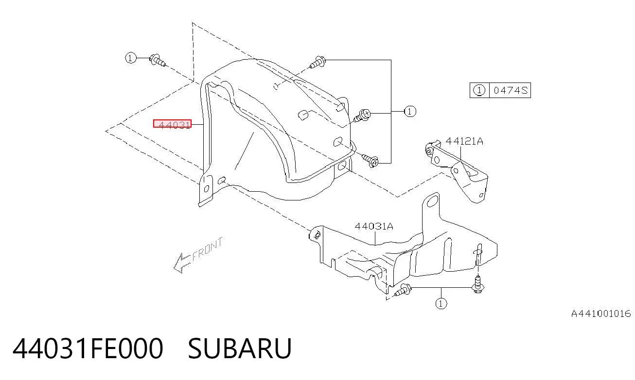 44031FE000 Subaru 