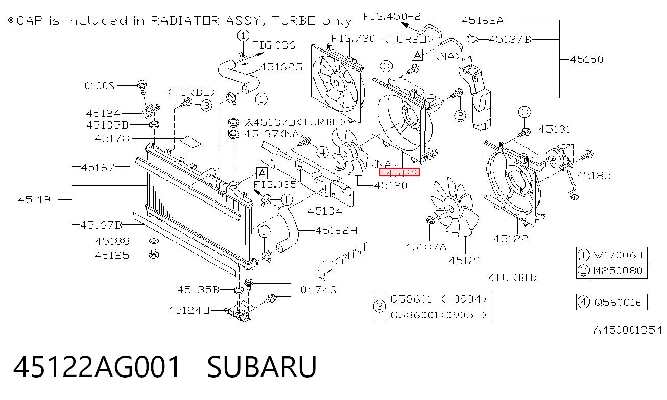 Купити Дифузор (кожух) радіатора охолодження Subaru Legacy IV B13