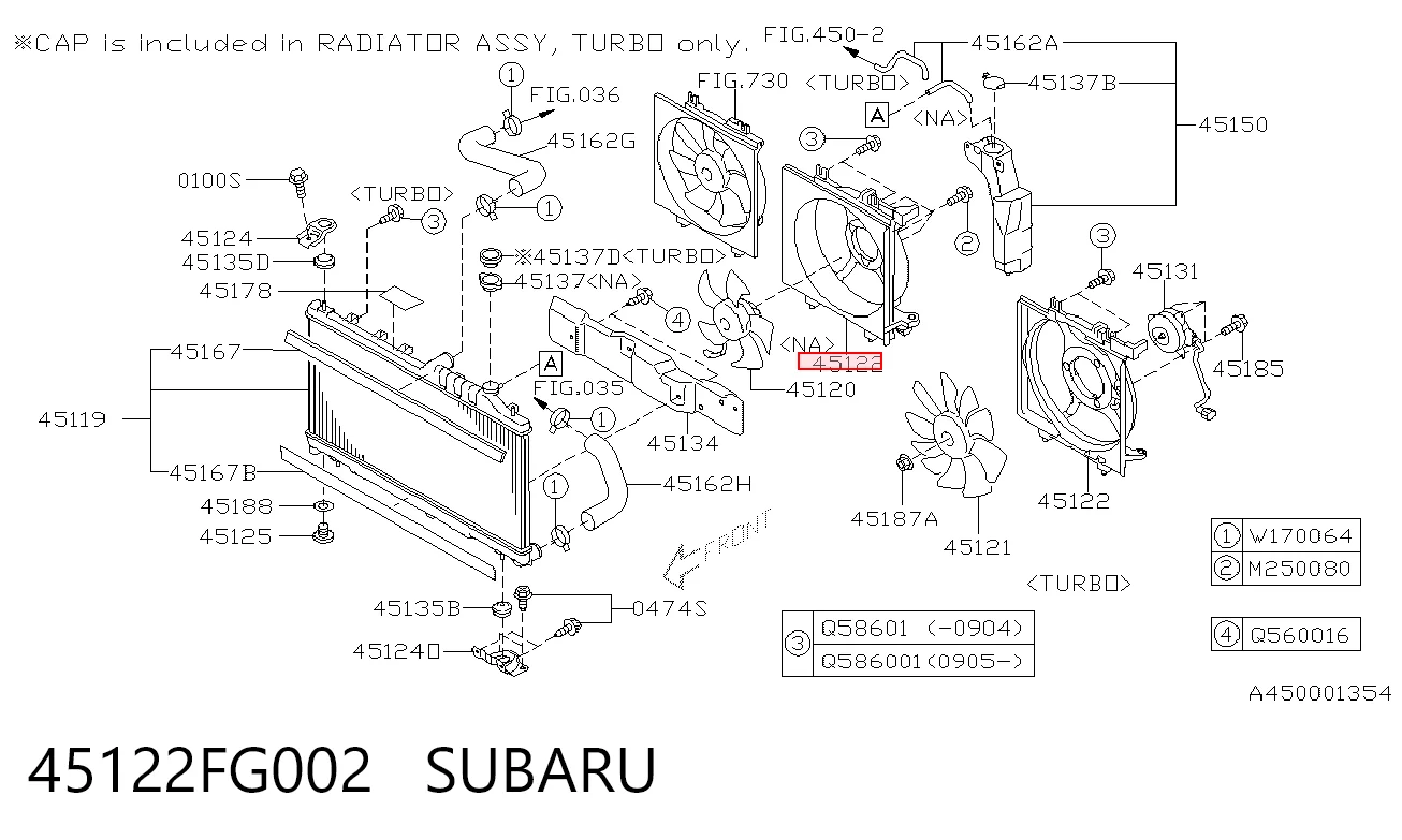 Дифузор (кожух) радіатора охолодження на Subaru Forester III S12, SH