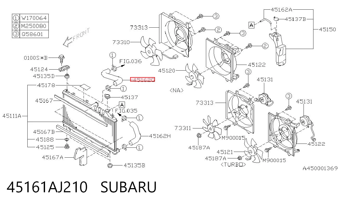 45161AJ210 Subaru 