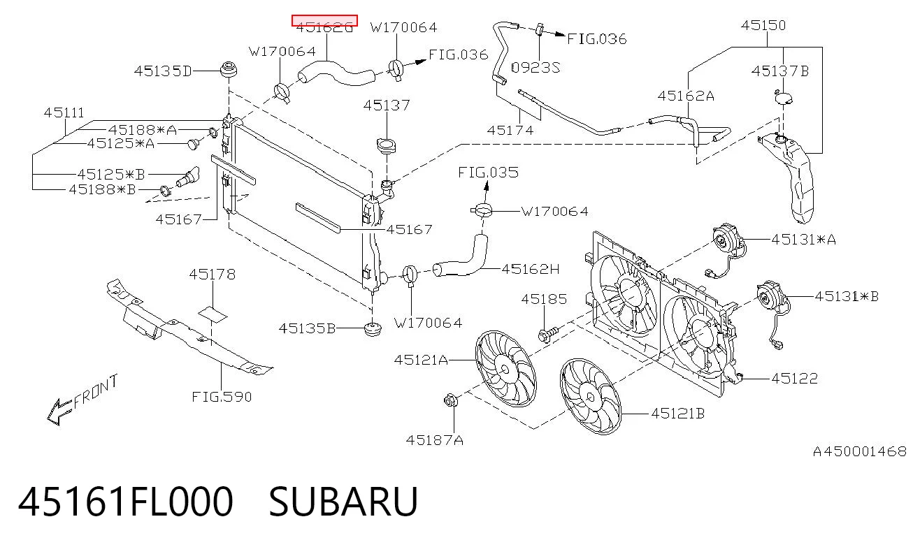 45161FL000 Subaru 