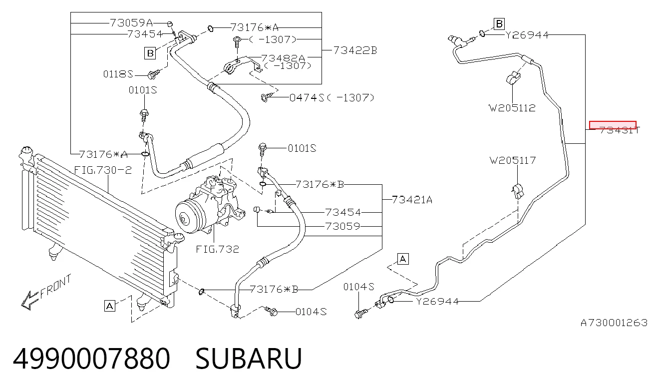 4990007880 Subaru Датчик тиску