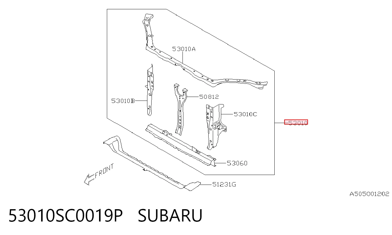 53010SC0019P Subaru Телевізор