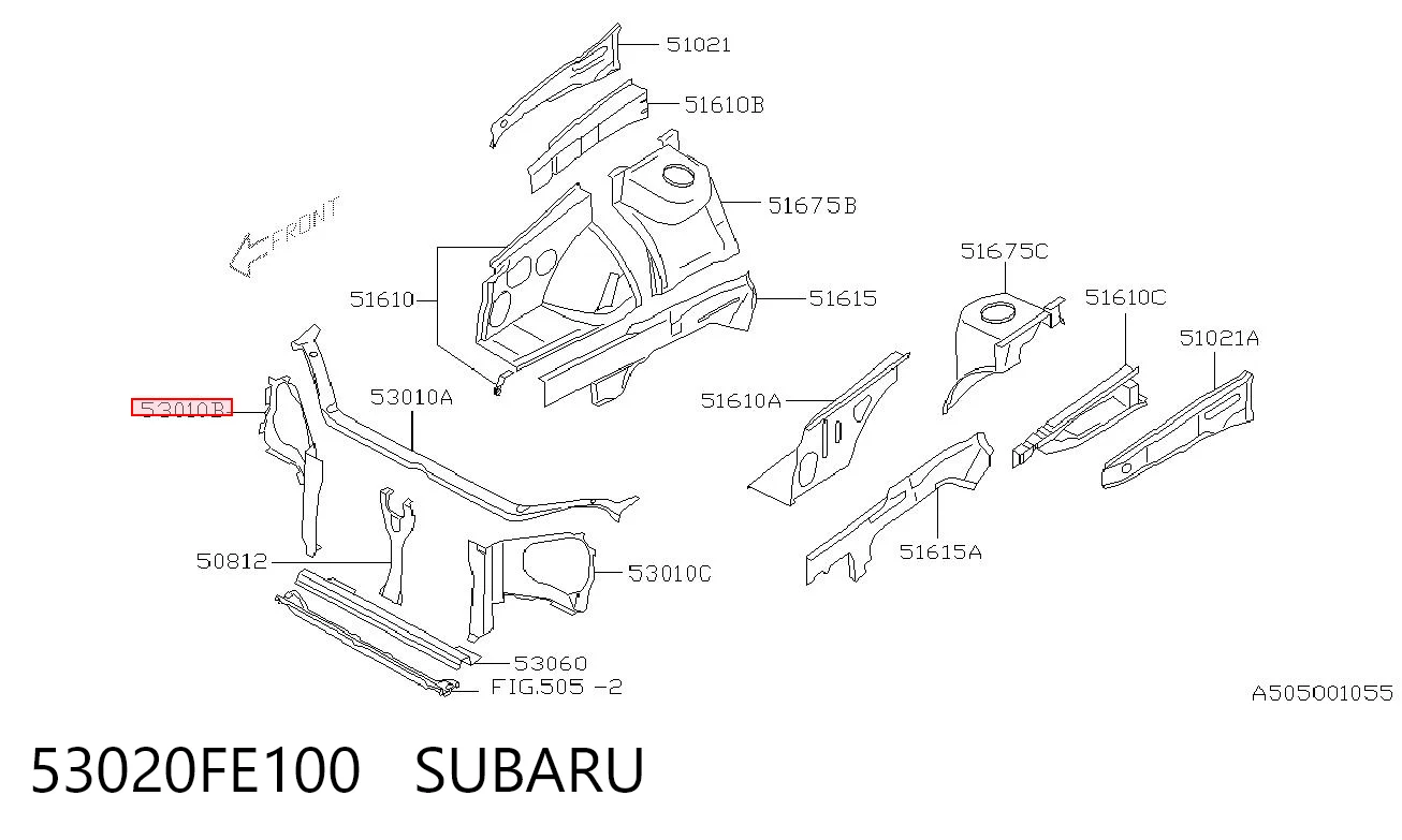 53020FE100 Subaru 