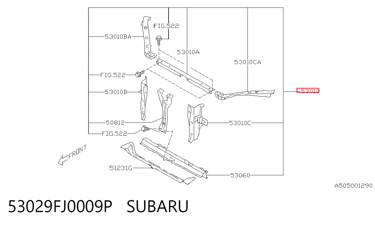 Панель передня Polcar 72C104 ціна, від 65.92 USD