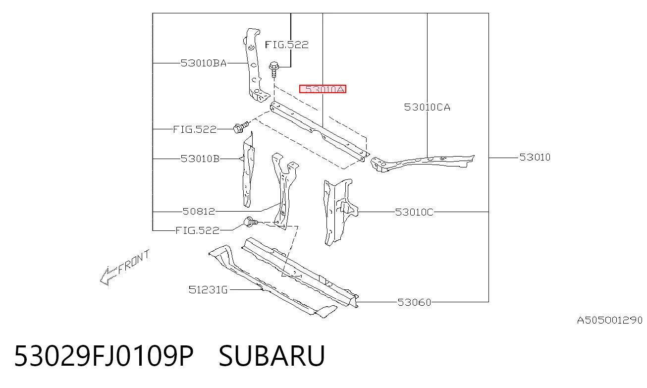 53029FJ0109P Subaru 