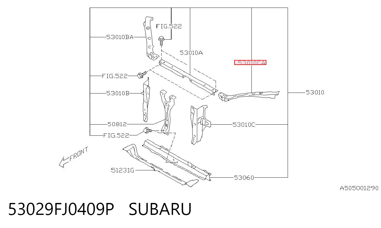 53029FJ0409P Subaru 