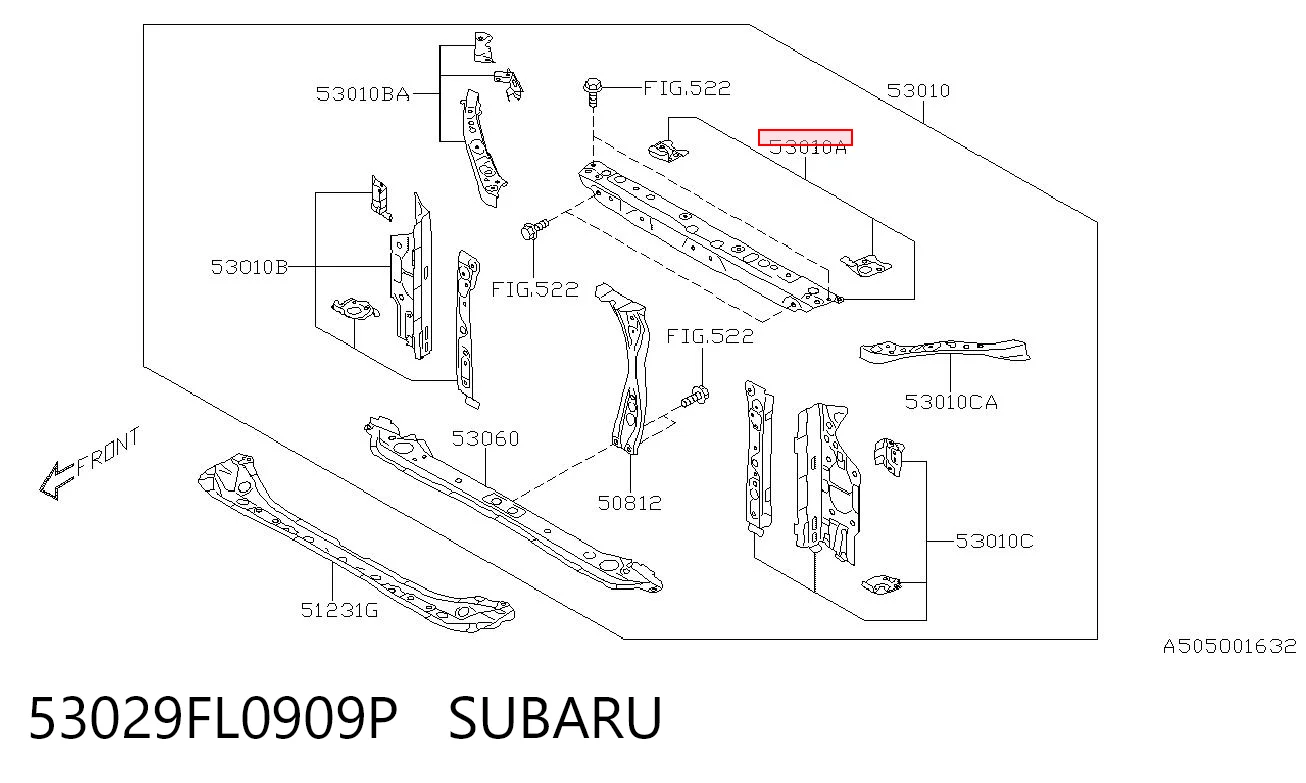 53029FL0909P Subaru 