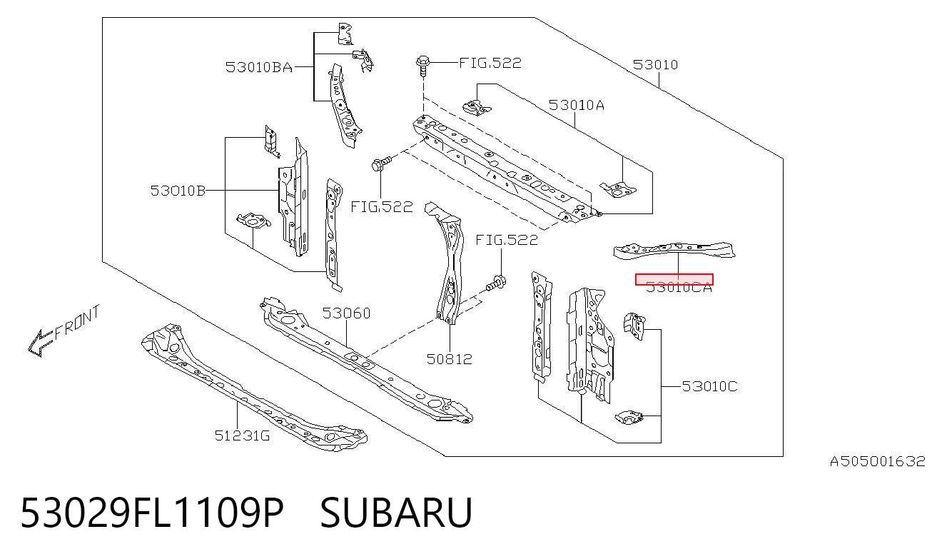 53029FL1109P Subaru 