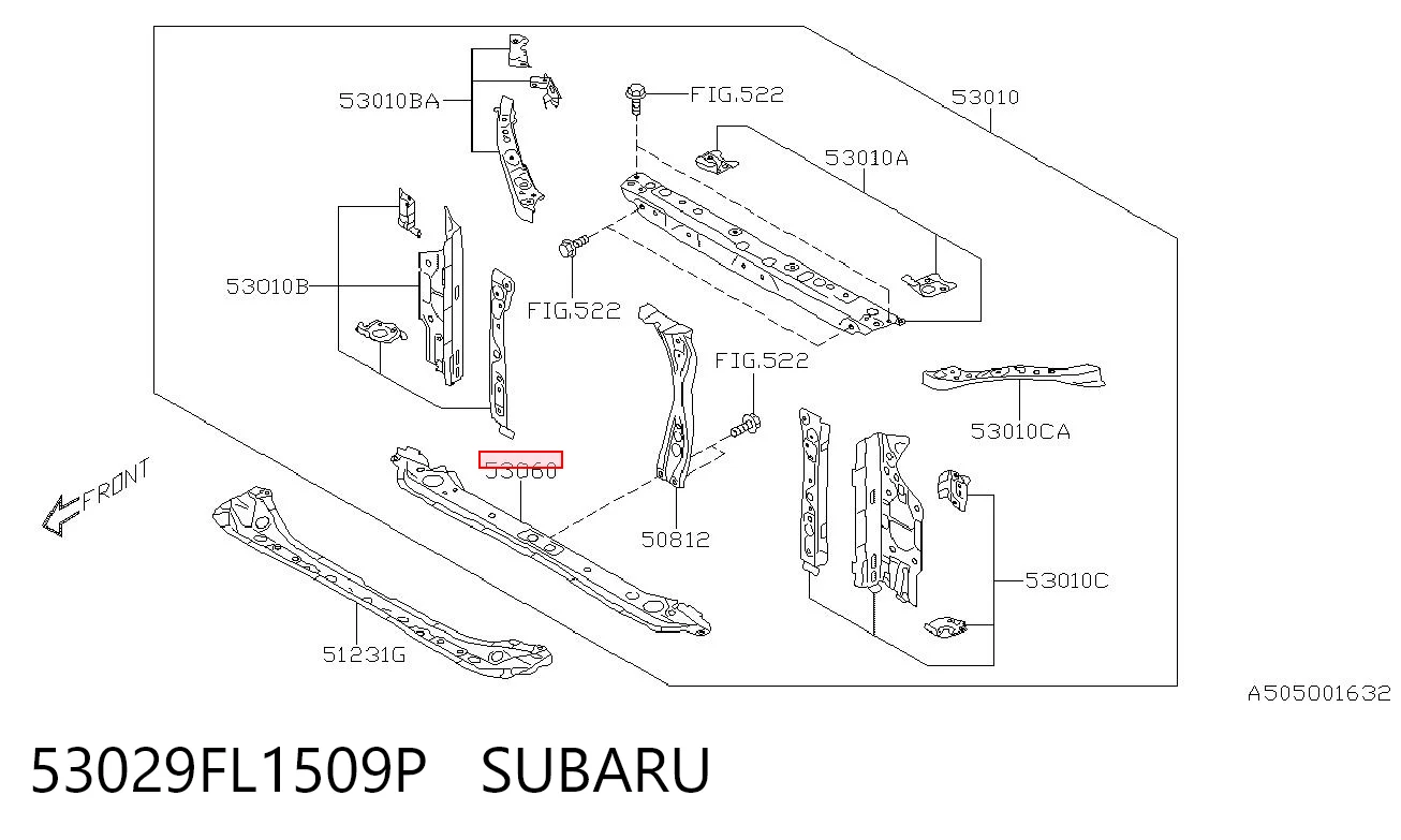 53029FL1509P Subaru 