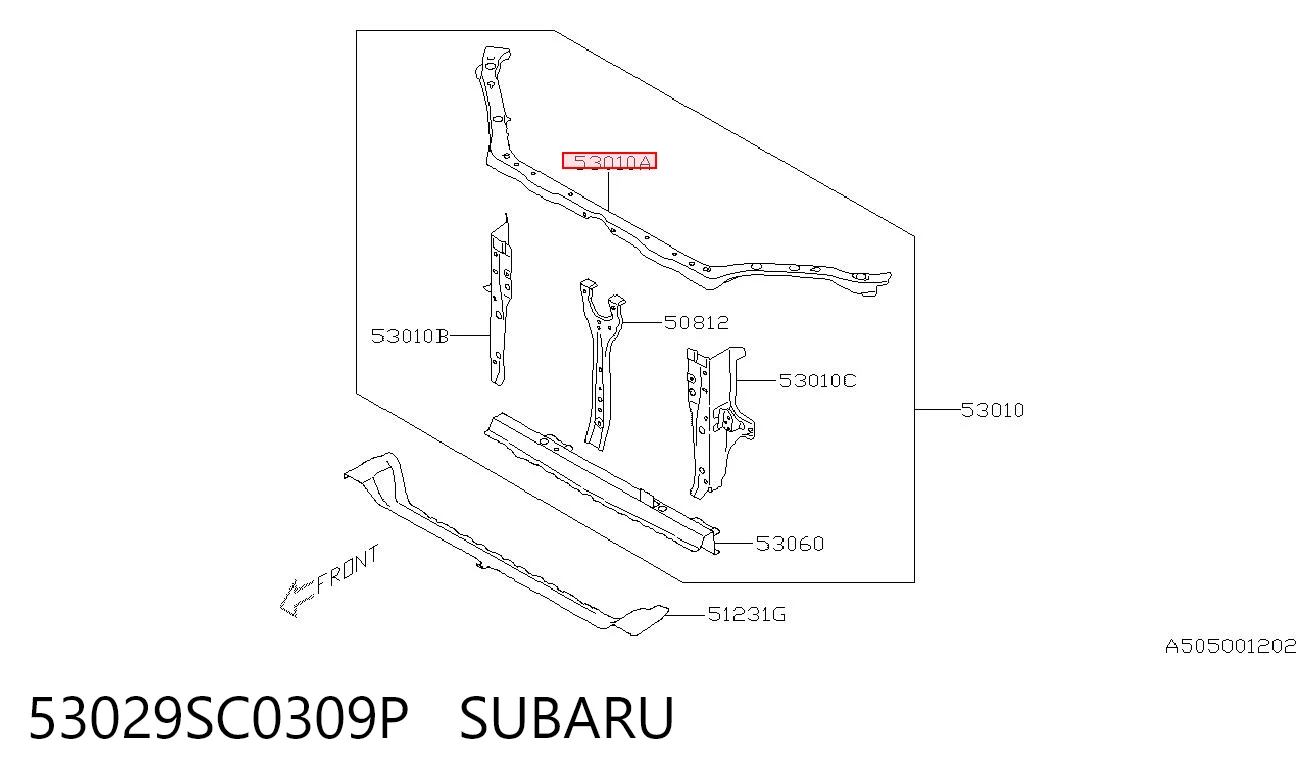 53029SC0309P Subaru 