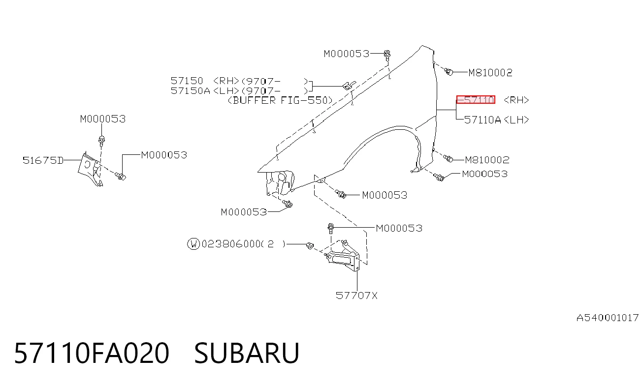 Купити Крила Subaru Impreza I GC