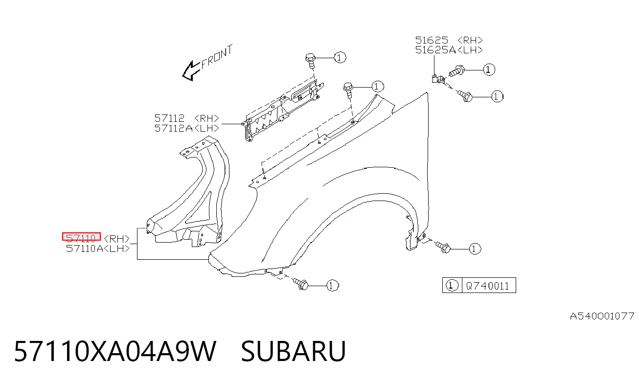 Купити Крила Subaru Tribeca B9 