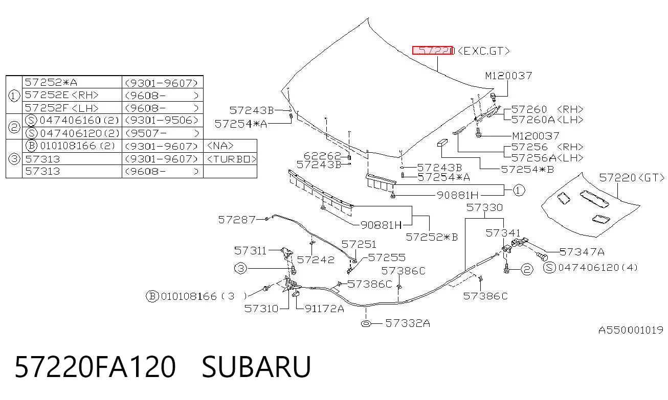 57220FA120 Subaru
