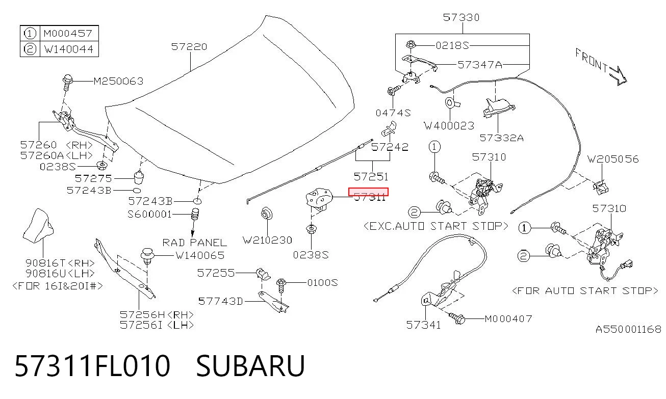 57311FL010 Subaru 